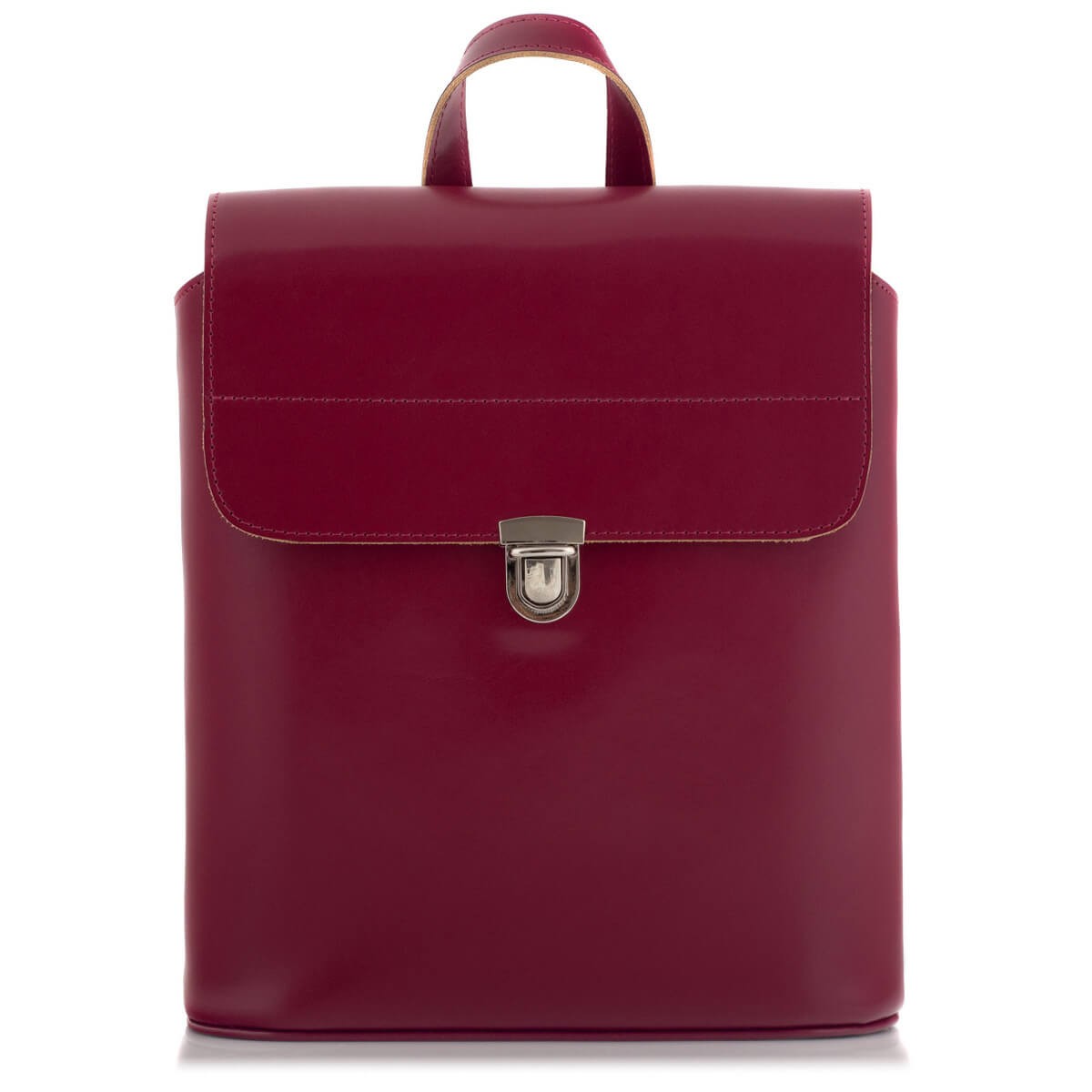 amarantowy torebka plecak 2w1 skorzany damski belveder telimene t9ar